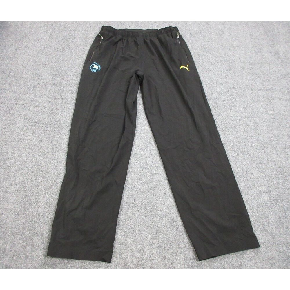Puma Pants Mens Extra Large Black Bahamas Olympic Track Pants Athletic 34X32